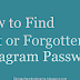 How To Find Your Forgotten Instagram Password 