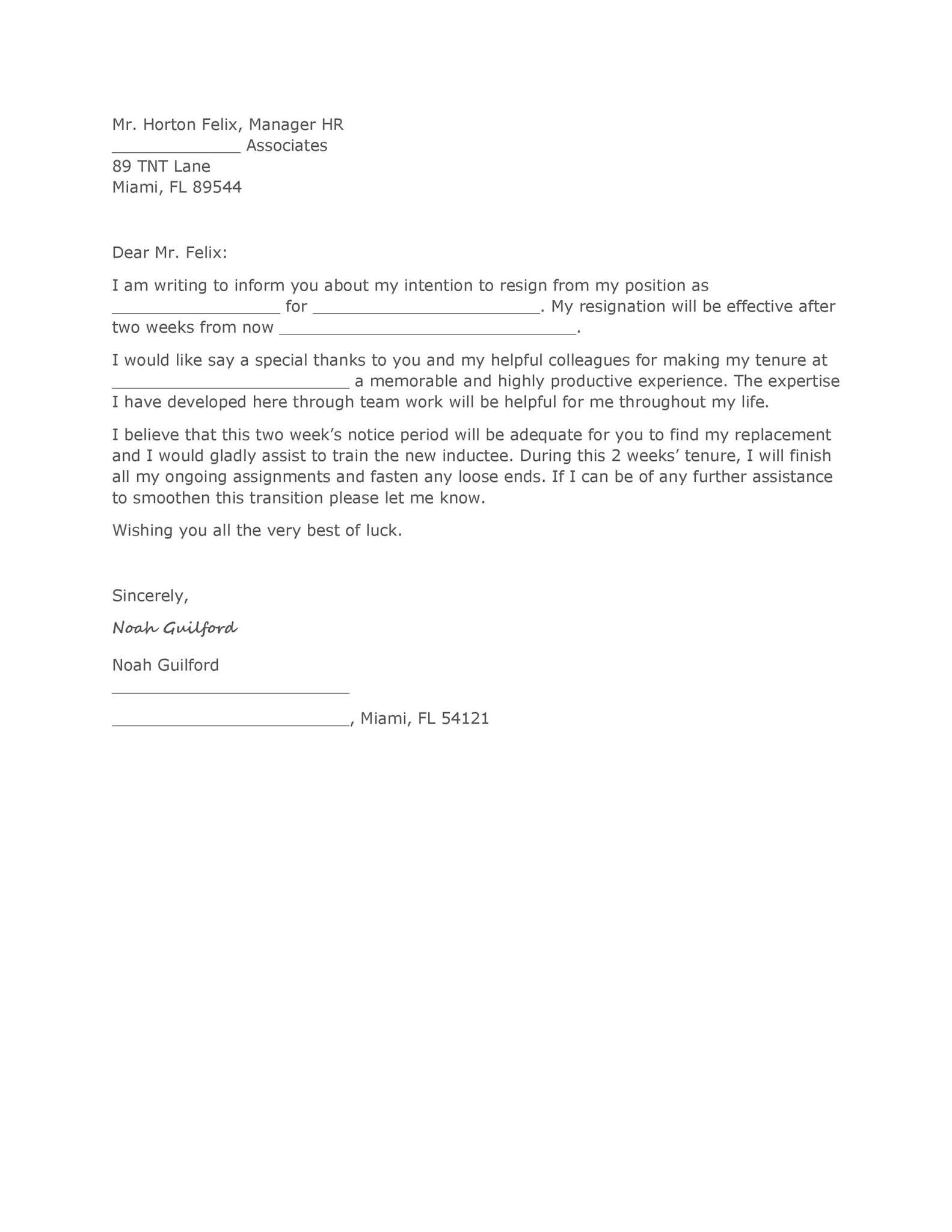 Resignation Letter Canada Formal Letter resignation-letter-canada-formal-letter