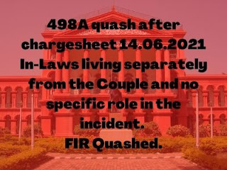 498A quash after chargesheet 14.06.2021