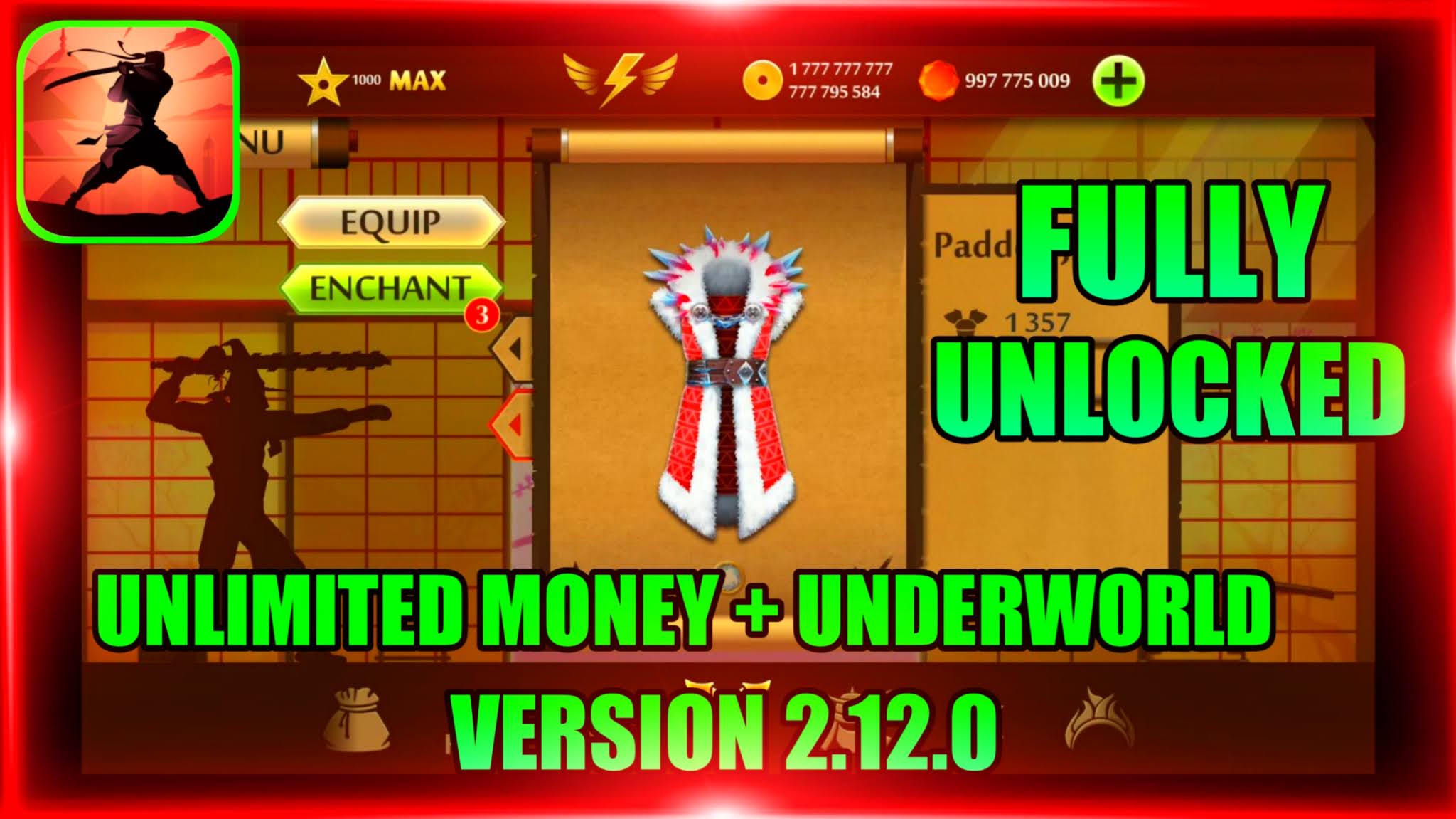 shadow fight 2 unlimited gems download iphone apk