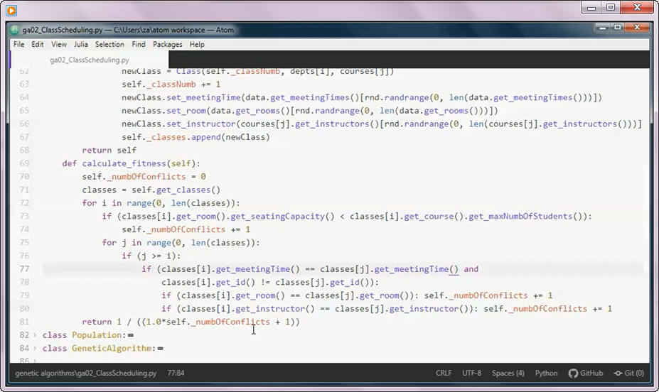 Prototype Project: Class Scheduling w/ Genetic Algorithms and Python