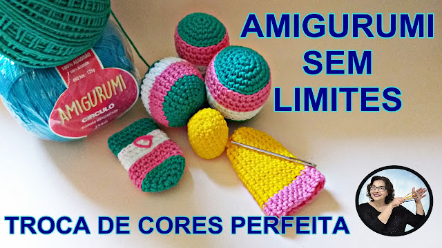 AMIGURUMI DO ZERO - TROCA DE CORES PERFEITA - CURSO CROCHÊ INICIANTES