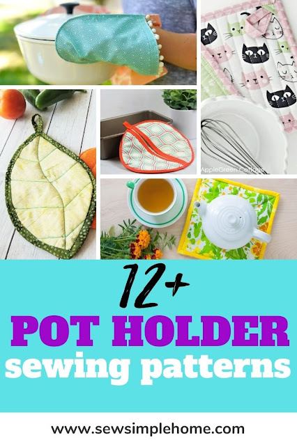 Start sewing for your kitchen with these creative pot holder patterns.
