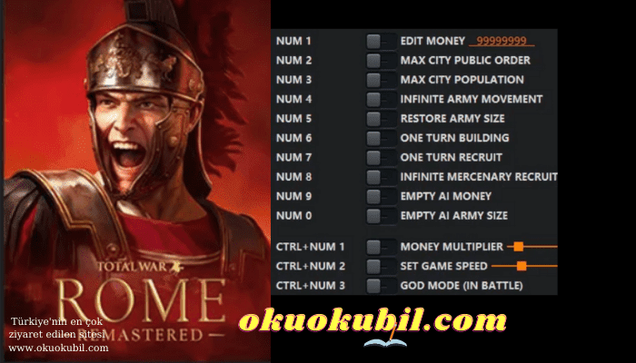 Total War: Rome 2.0 Ölümsüzlük, Immortality +13 Trainer Hileli İndir