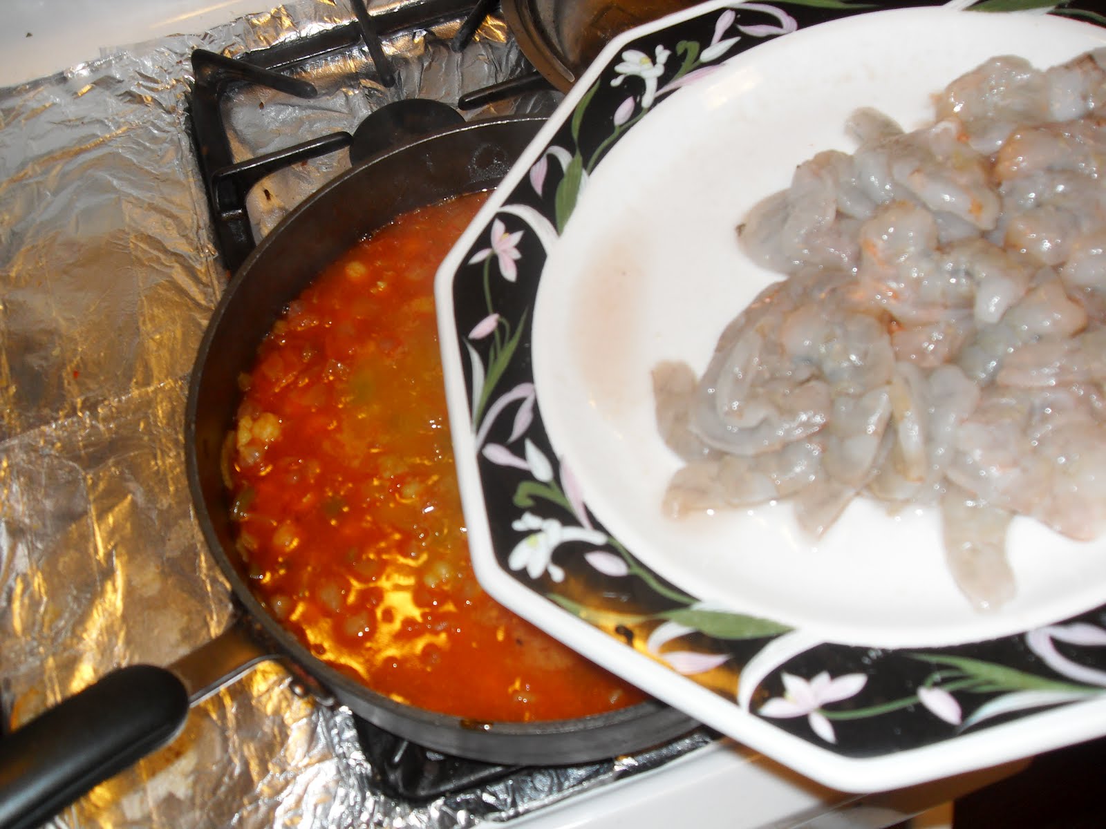 La Cocina De Nathan Cuban, Spanish, Mexican Cooking & More Potaje de Garbanzos Con Camarones