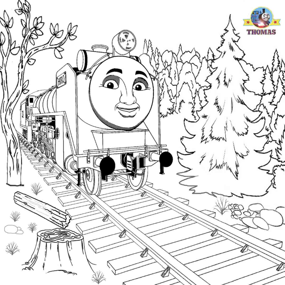 Free Coloring Pages For Boys Worksheets Thomas The Train ...