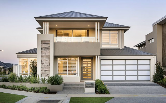 Desain rumah mewah minimalis modern 2 lantai Desain rumah mewah minimalis modern 2 lantai