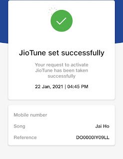 How to set jio caller tune