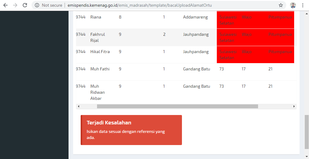 Cara Mengisi dan Mengupload Template CSV Emis Format CSV