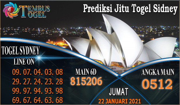 Prediksi Jitu Togel Sidney Hari Jumat 22 Januari 2021