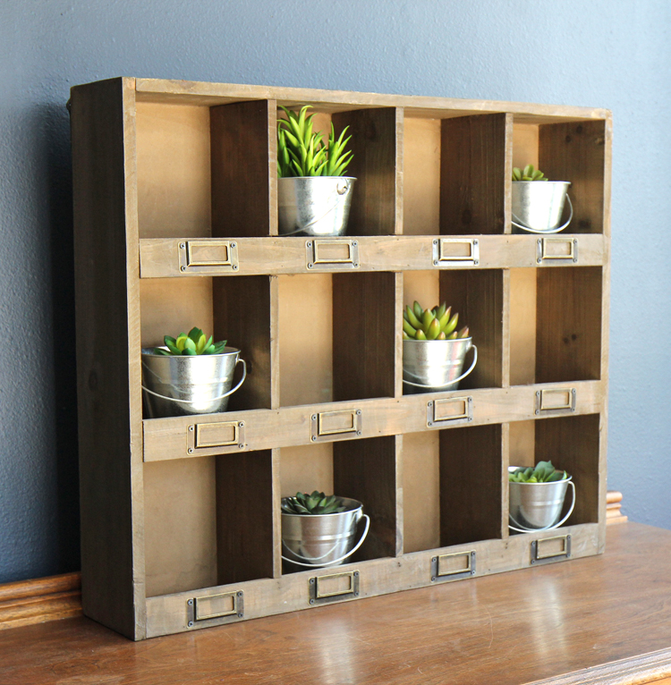 The Craft Patch Farmhouse Wooden Cubby Shelf Styling Ideas