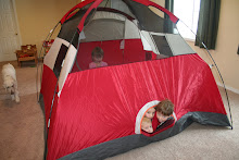 Preschool camping theme: Pitch the tent in the house!