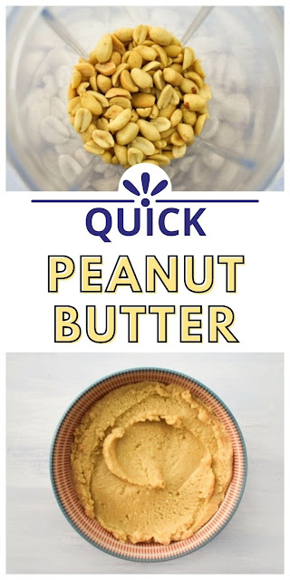 quick peanut butter made in a blender