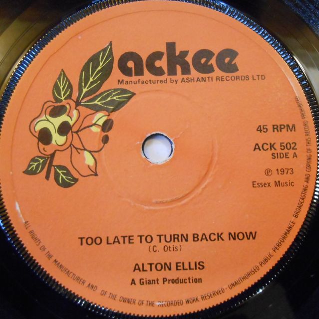 Alton Ellis Too Late To Turn Back Now Vinyl 57