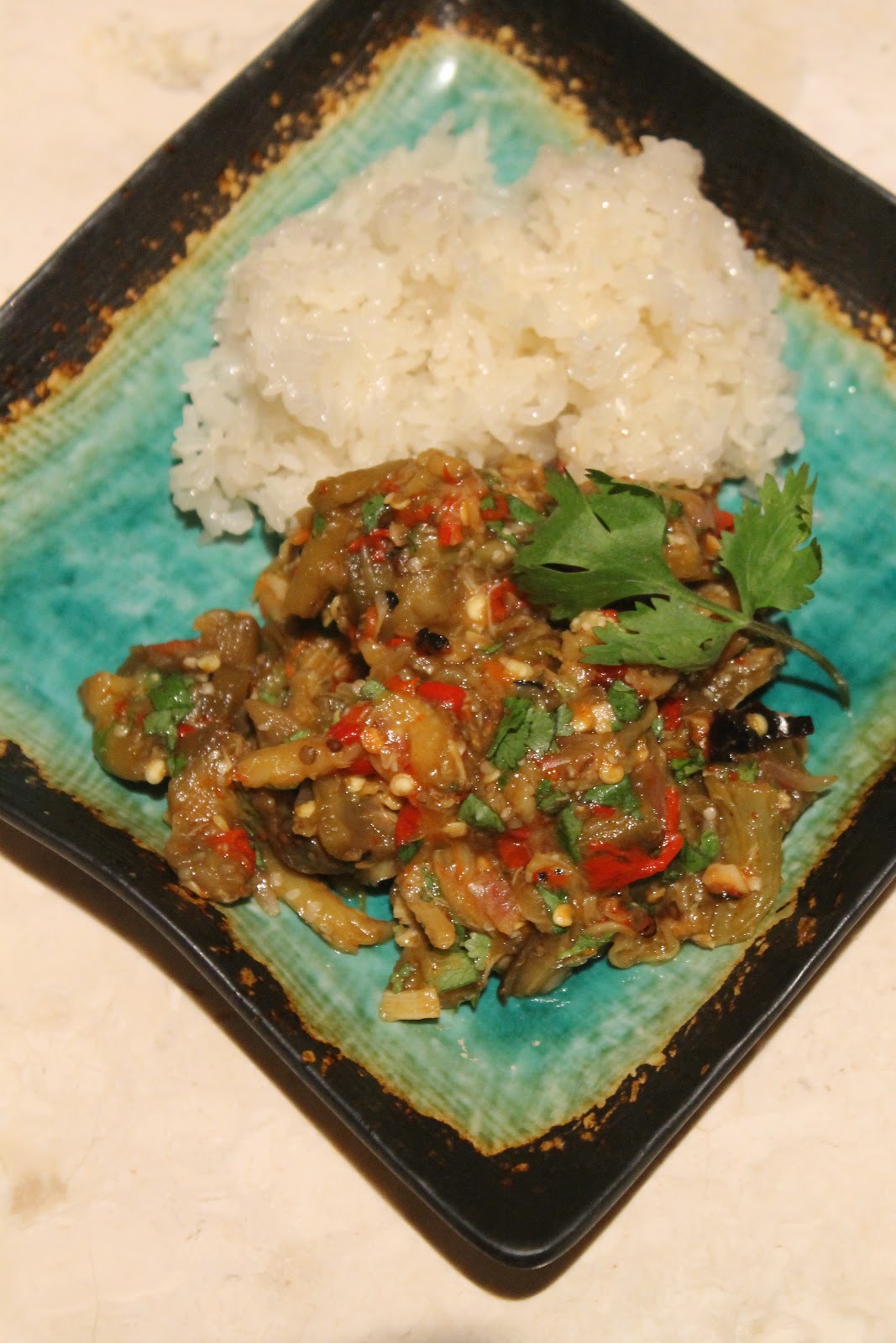 Cookin' & Craftin' Eggplant Jeow