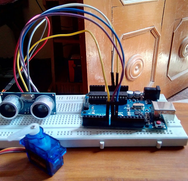 Servo Motor Control With Arduino And Servo Ultrasonic Sensor