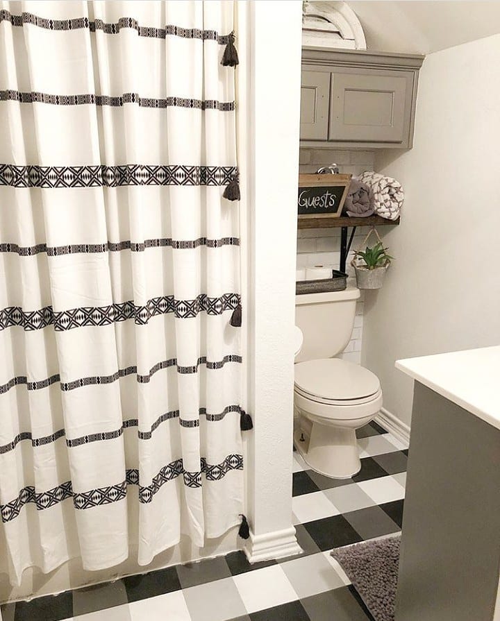 Cortina de baño: 70 ideas inspiradoras para ducha y ventana