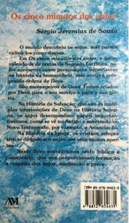 Contracapa | Os cinco minutos dos anjos | Sérgio Jeremias de Souza | Editora: Ave-Maria |  1996 - 1998 | ISBN-10: 85-276-0463-9 | Capa: - |