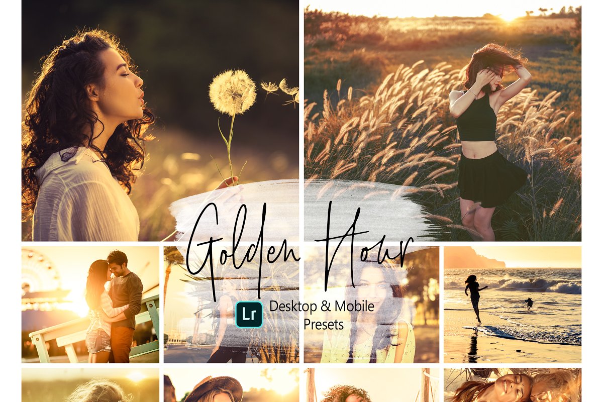 CreativeMarket - 11 Golden Hour Lightroom Presets 5373537 2 lightroompresets.display.goldenhour.main