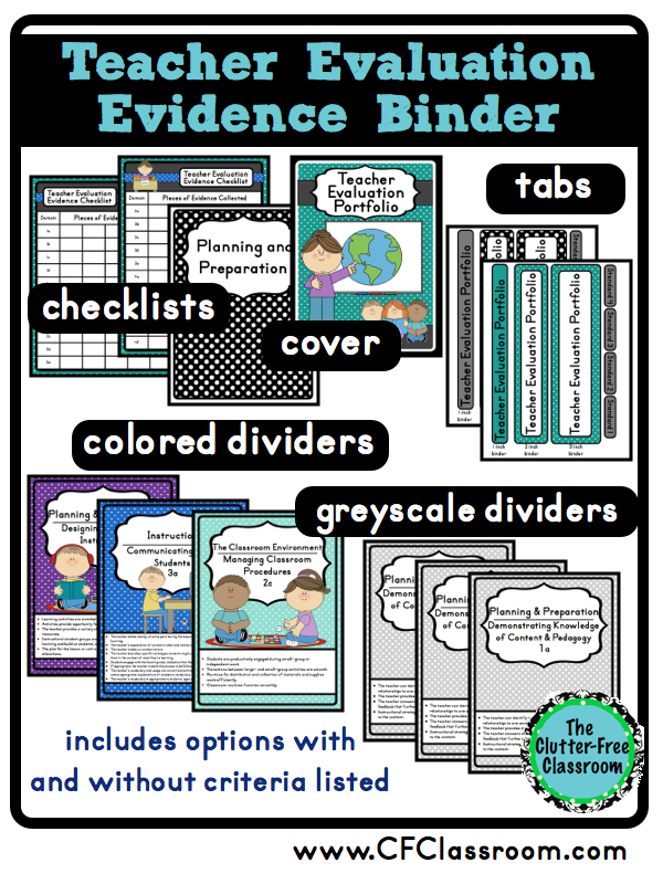 HOW TO ORGANIZE EVIDENCE FOR TEACHER EVALUATIONS (Paper Organization