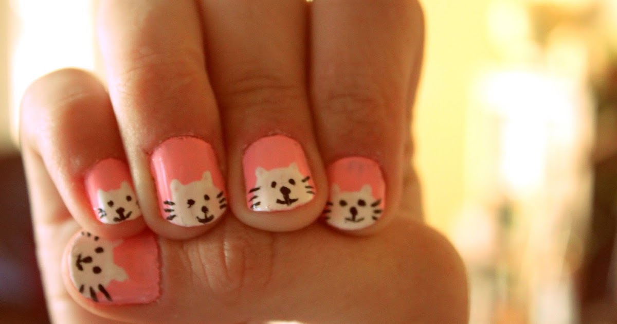 Happy is She: kitty nails