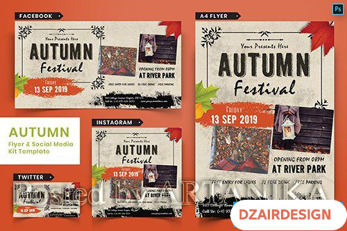 Autumn Festival Flyer & Social Media Pack-04        