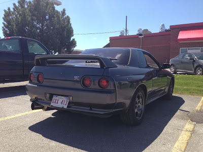 Rear Side of Grey 1989 Nissan Skyline GTR R32 Imported to America