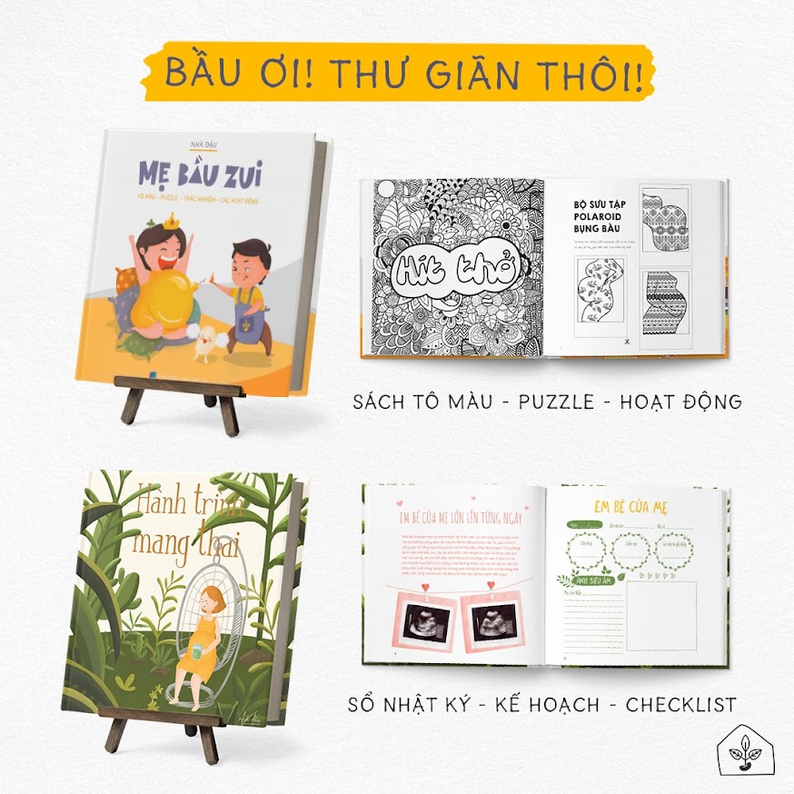 [A116] Dường thai bằng phương pháp tô màu - Sách Mẹ Bầu Zui