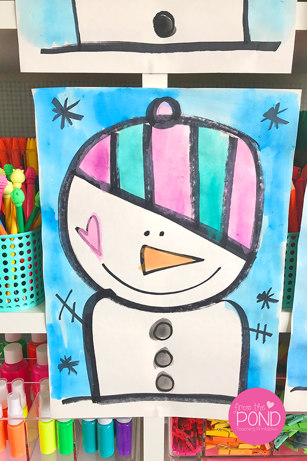 Snowman Directed Drawing