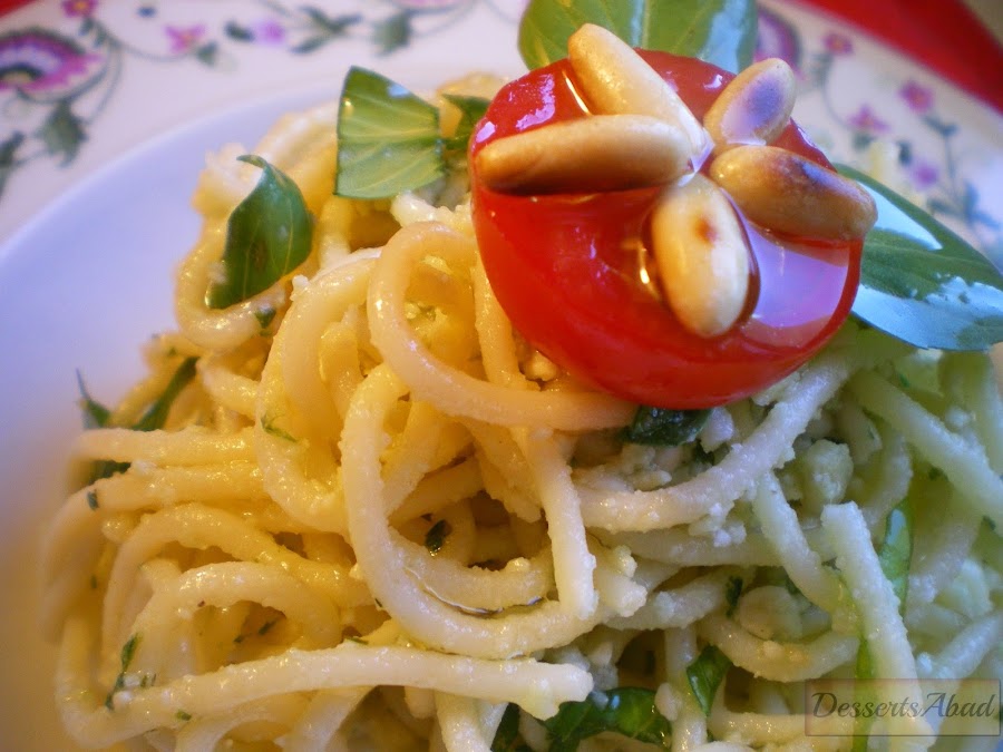 Spaghetti al pesto