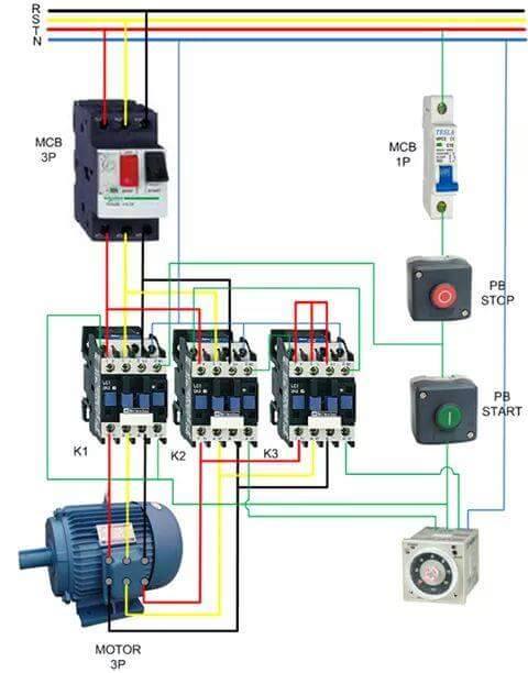 star delta starter circuit