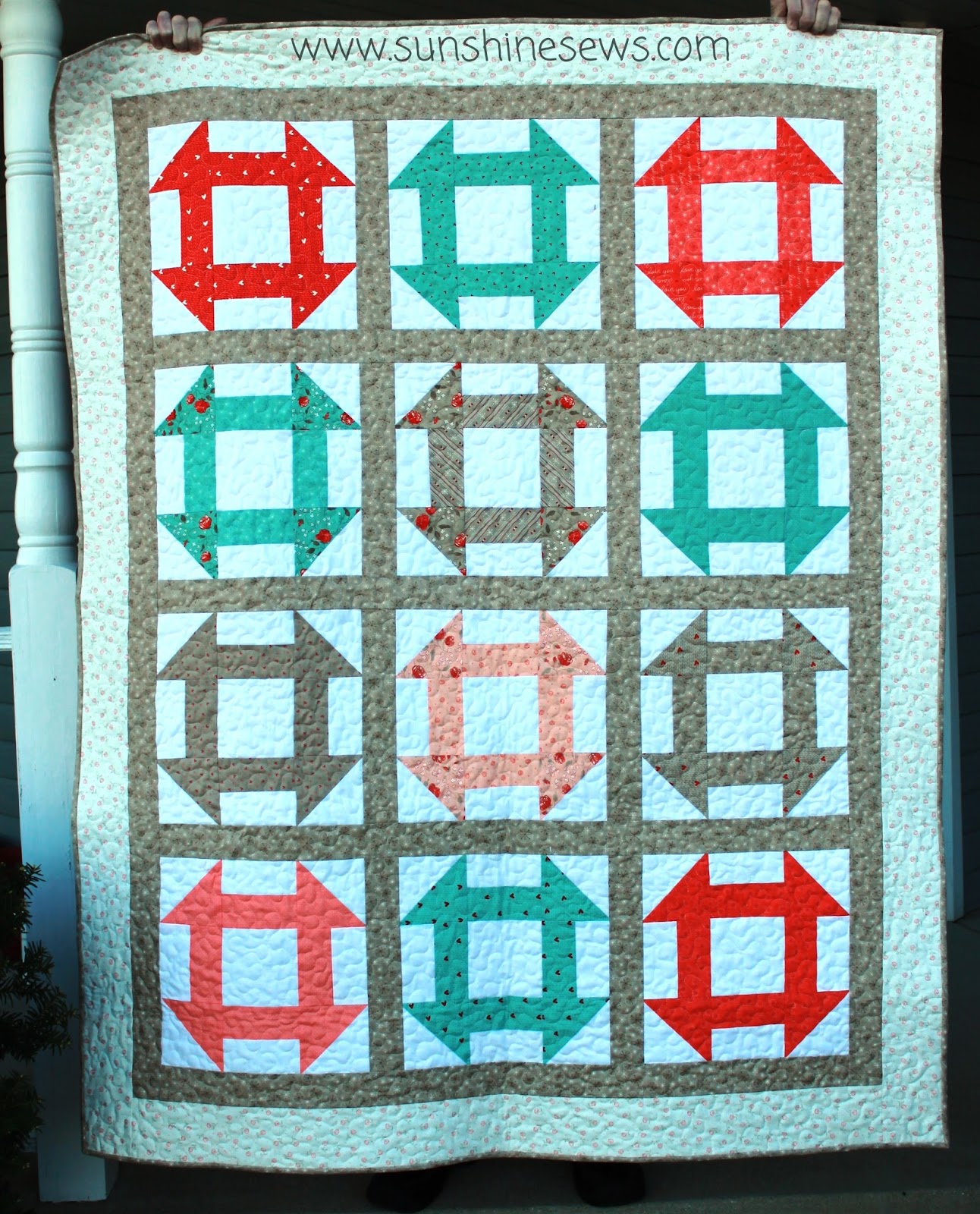 SunShine Sews... Churn Dash Quilt Completed