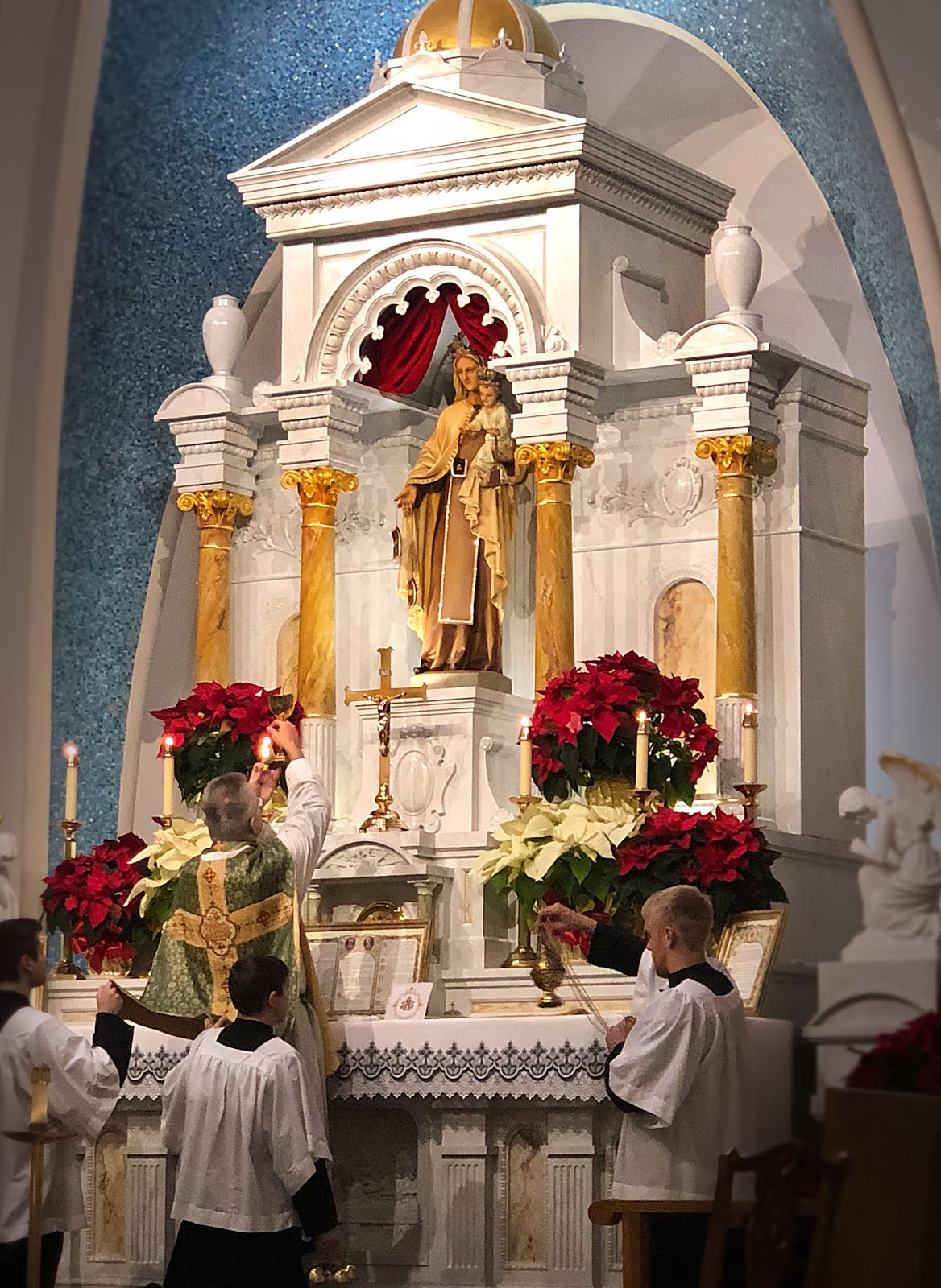 Before and After Our Lady of Mount Carmel in Kenosha, Wisconsin