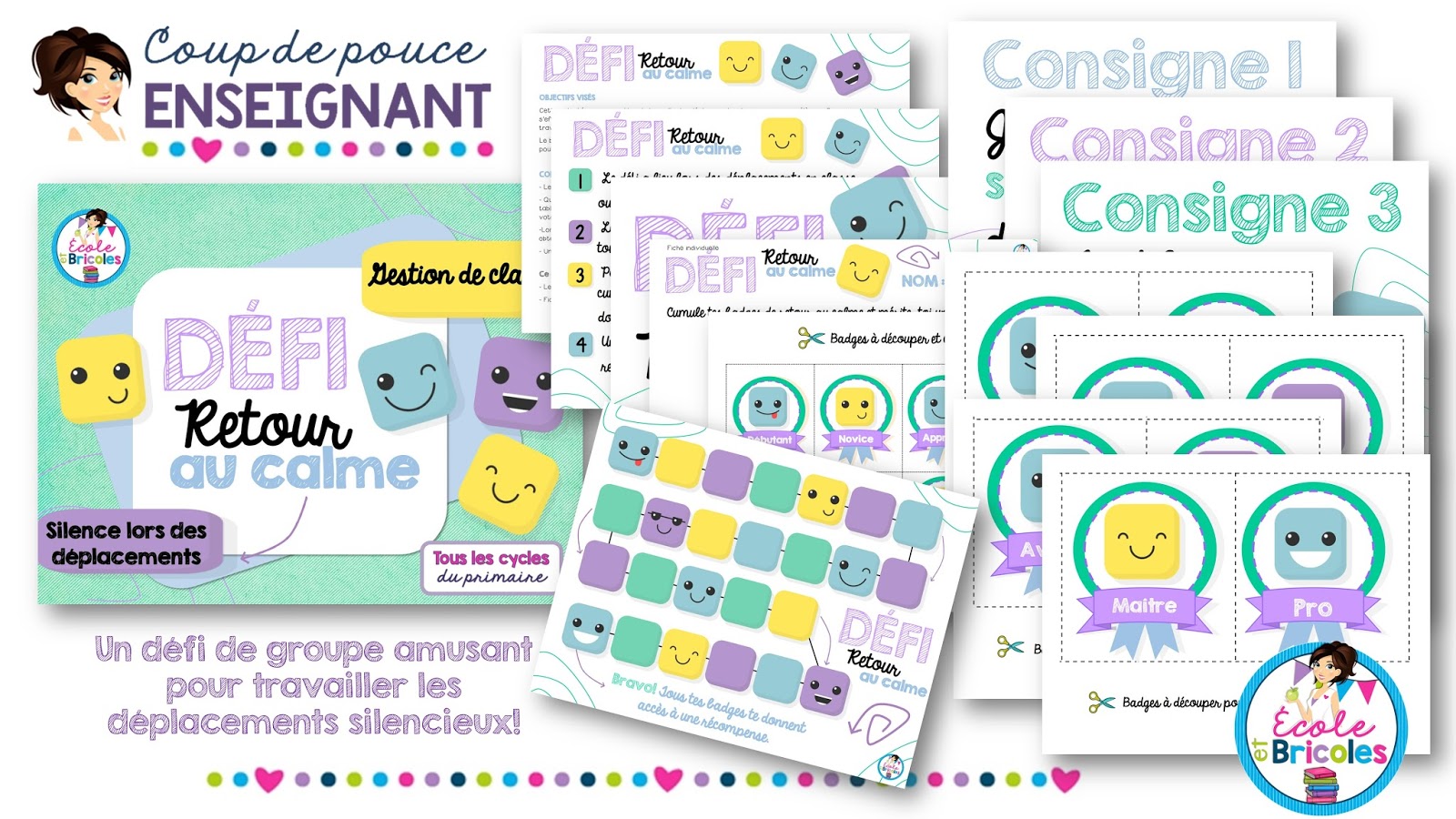 J'ai créé un document "Défi retour au calme" en vente sur ma boutique MieuxEnseigner qui pourrait peut-être vous intéresser si vous êtes en panne ...