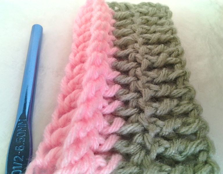 Tina's handicraft Make a Back Post Double Crochet Stitch