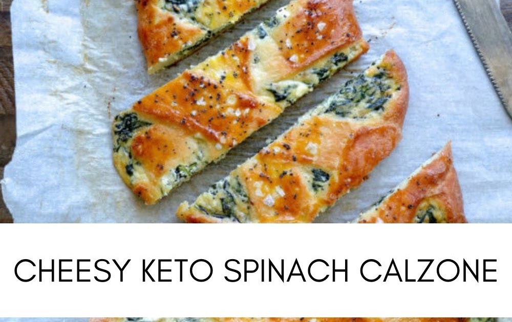 CHEESY KETO SPINACH CALZONE yanny bakes