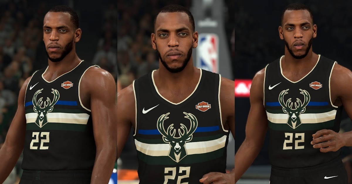 NBA 2K21 Khris Middleton Cyberface and Body Model by Nice