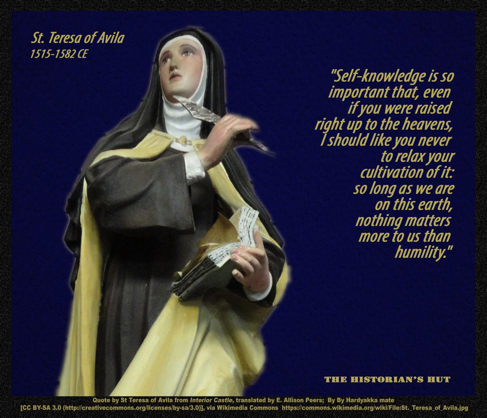 The Historian S Hut Quote Pictures St Teresa Of Avilla