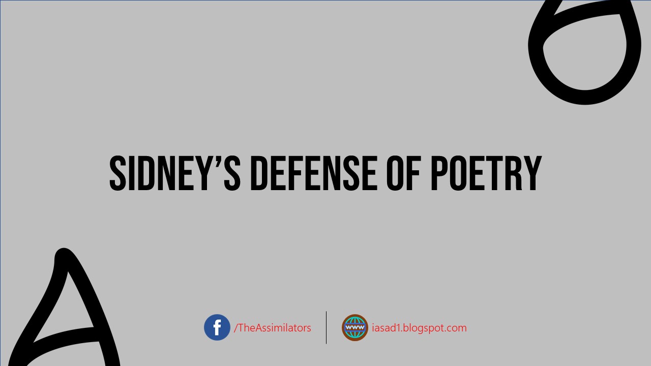 Charges Levelled Against Poetry and Sidney's Defence of Poetry