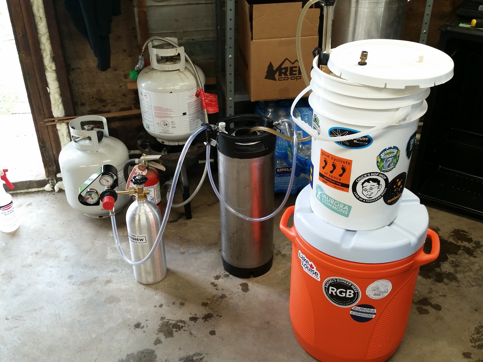 The first keg, a porch pounder