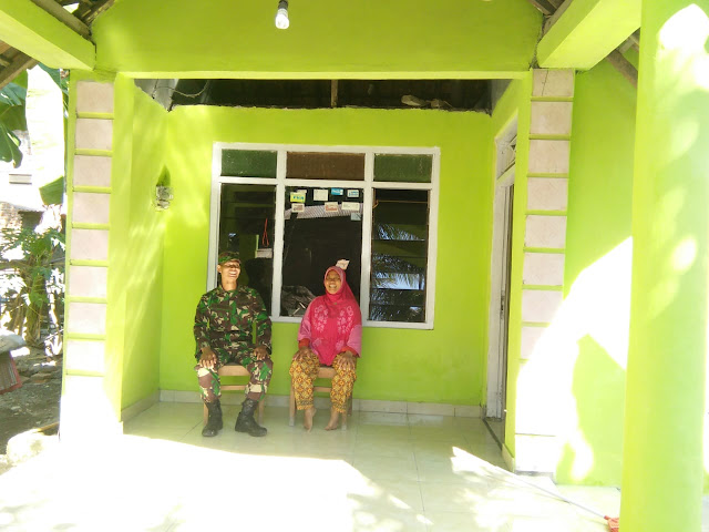 Rumah Kusnah Kini Bersinar Hijau Terang, Seterang Hatinya Berkat TMMD Reg 105