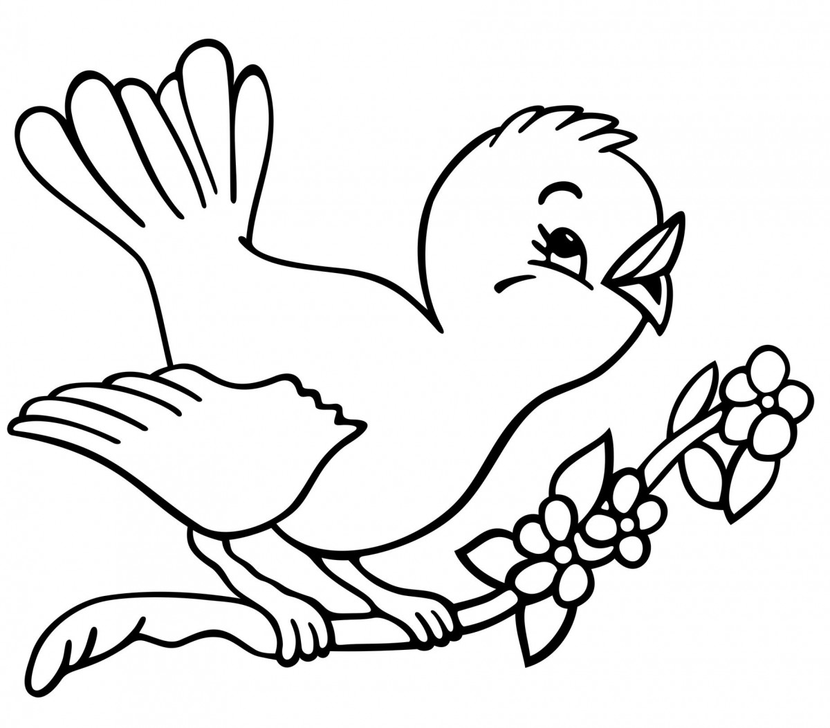 Bird Color Pages ~ Cute Printable Coloring Pages