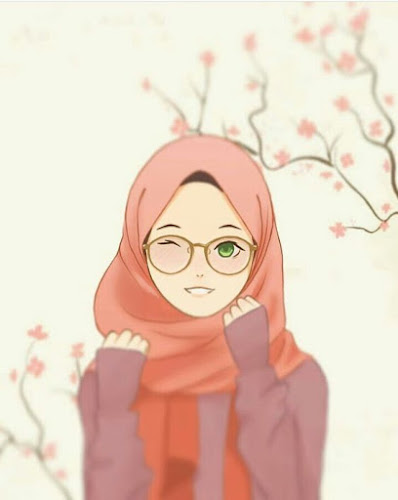 Gambar kartun muslimah lucu