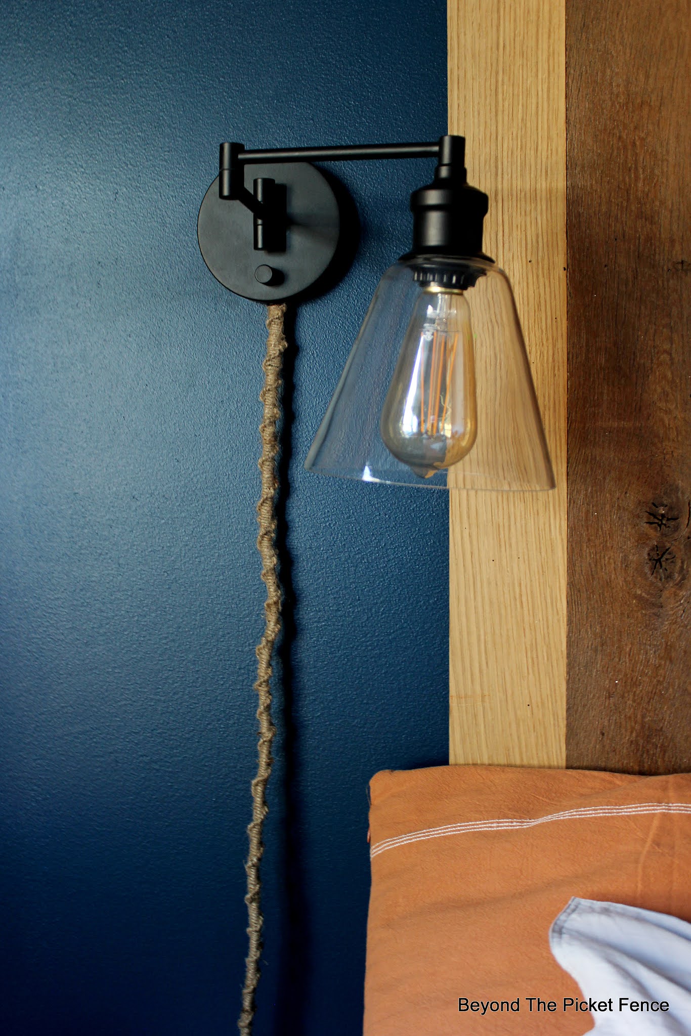 Beyond The Picket Fence: Bedside Lights and How to Macramé Cord Covers