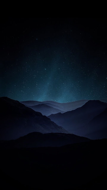 MOUNTAIN NIGHT MOUNTAINS LANDSCAPE STARS SKY