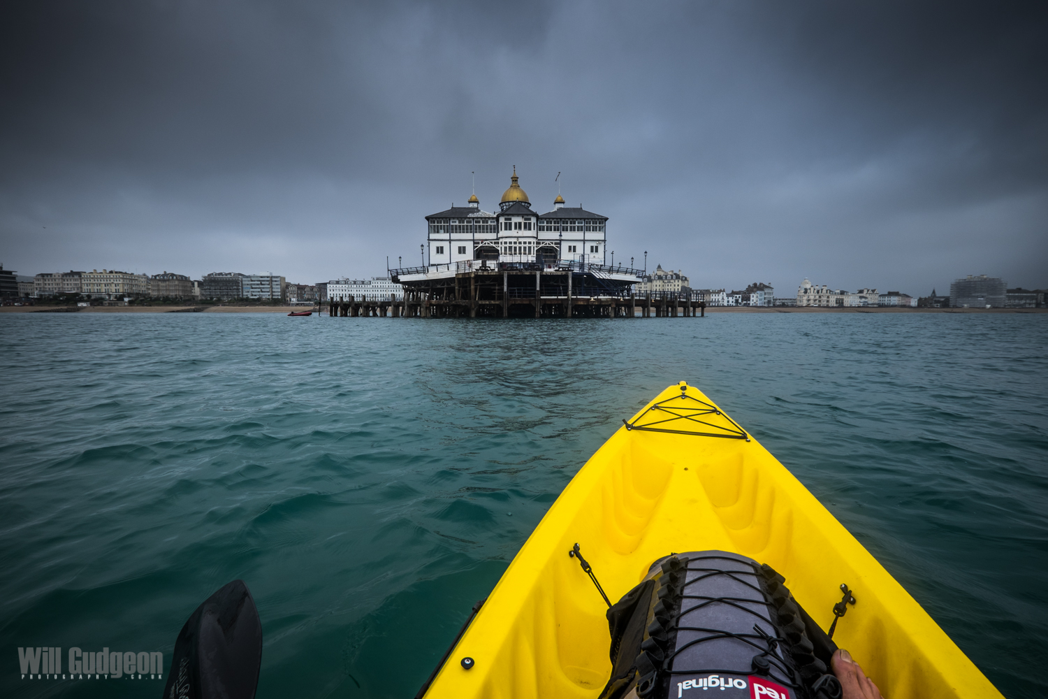 Out around Eastbourne pier kayaking