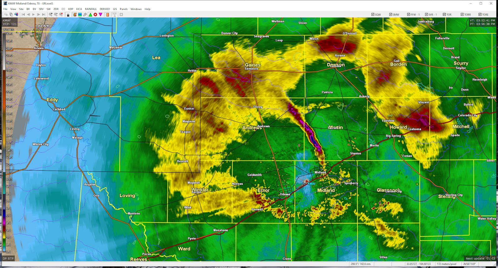 March 45, 2020 Historic Rainfall Totals.