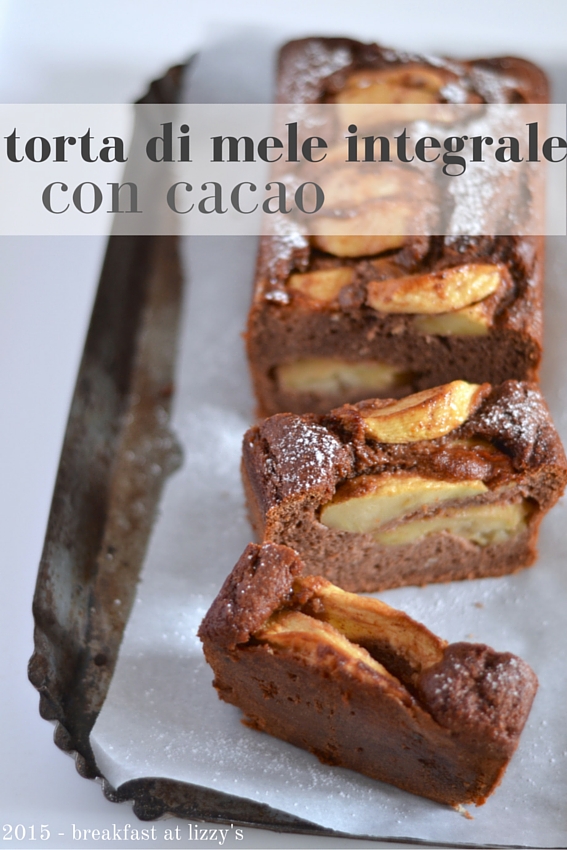 torta di mele integrale con cacao (senza burro, senza olio)