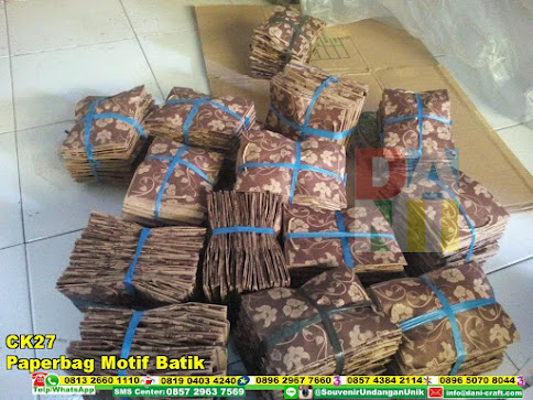 jual Paperbag Motif Batik