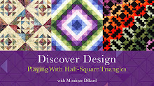Discover Design Playing with Half-Square Triangles